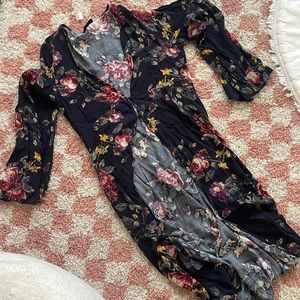 AUDREY 3+1 FLORAL MAXI TOP